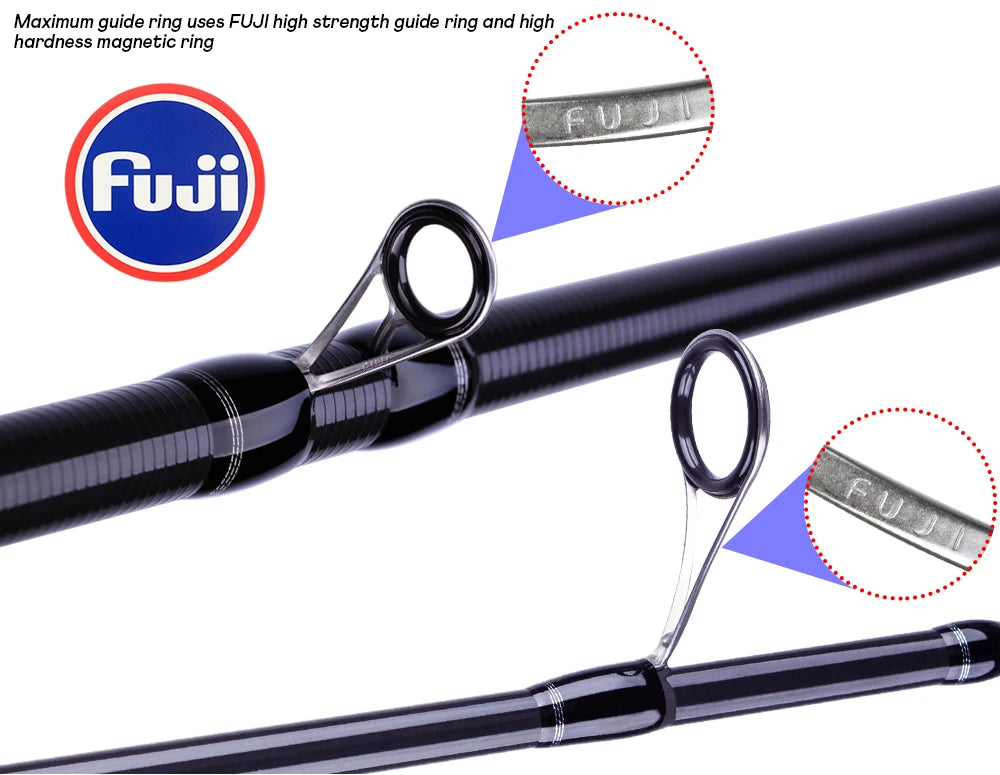 PHISHGER MAXIMUS voyageur filature Baitcasting leurre cannes à pêche 1.65 m ~ 3.0 m Fuji Guide 30 T carbone ultraléger rapide L/ML/M 3-35g