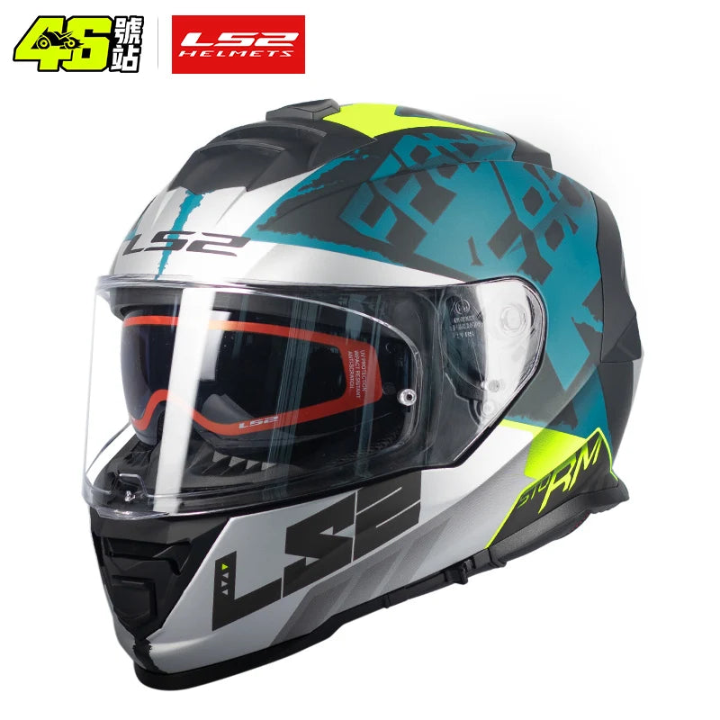 Casco de motocicleta integral LS2 STORM ff800, certificación ECE