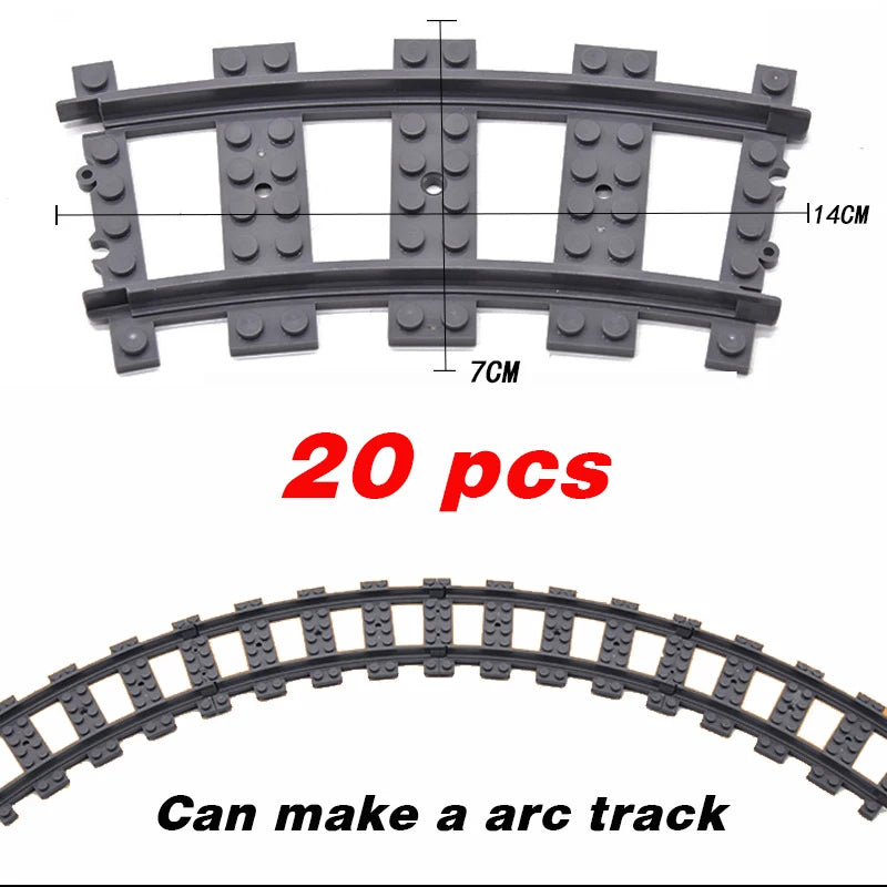 Train urbain flexible — voies souples, droites et courbées, construction, chemin de fer, jouets enfants, cadeaux