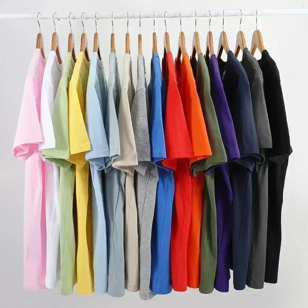 Camiseta estampada para hombre, camiseta informal de algodón de manga corta y cuello redondo para mujer, comodidad para las vacaciones
