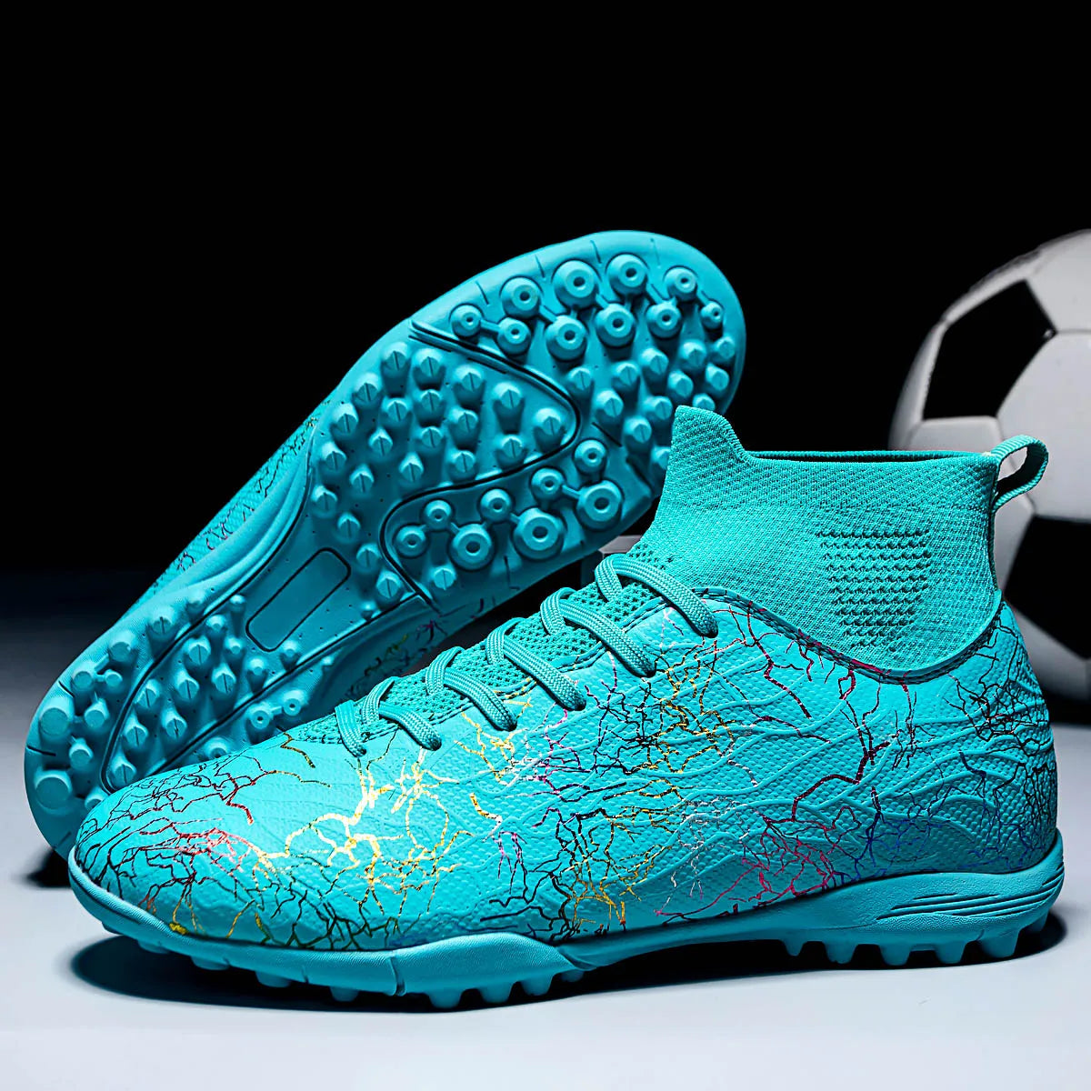 Chaussures de Football TF Crampons Gazon Respirantes — Futsal & Match Unisexe