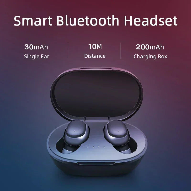 Casque Bluetooth sans fil TWS avec micro — écouteurs compatibles smartphones, réduction de bruit