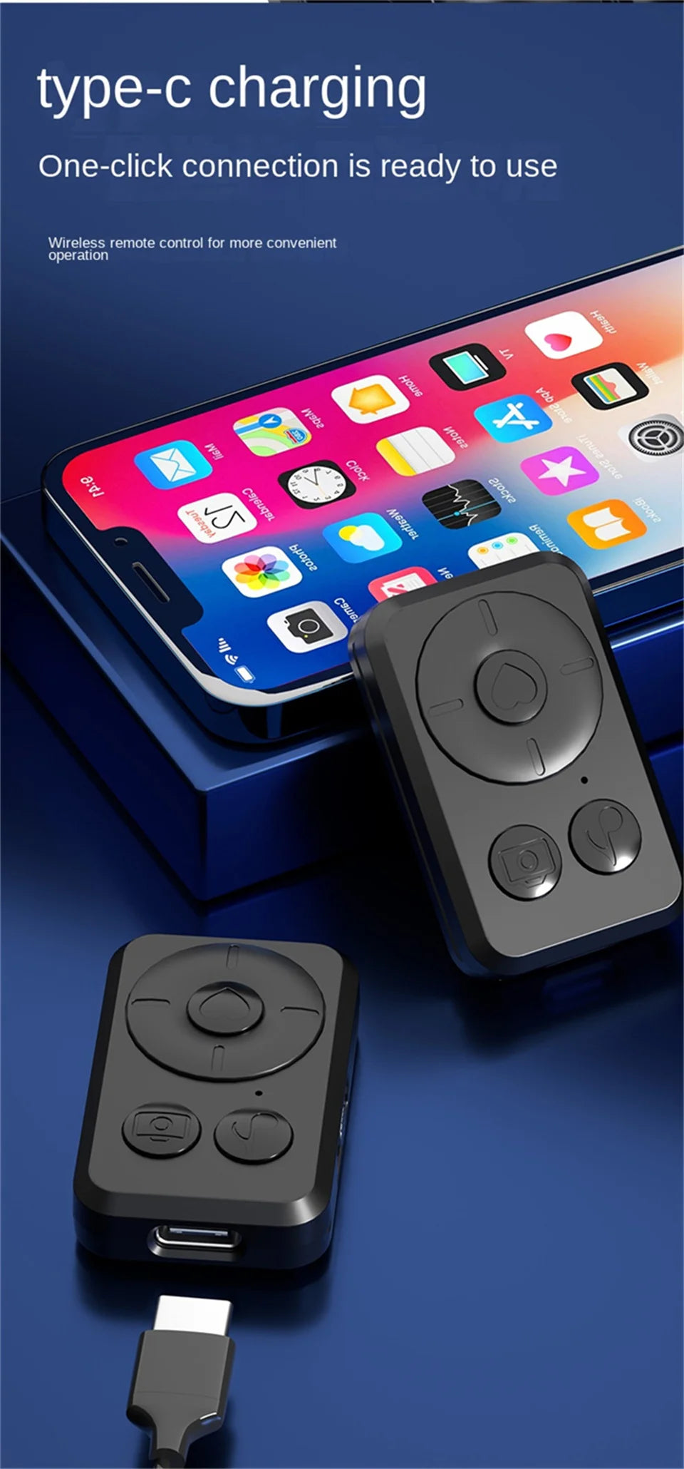 Roreta — Perche à Selfie Trépied 1.8m Télécommande Bluetooth iPhone & Android