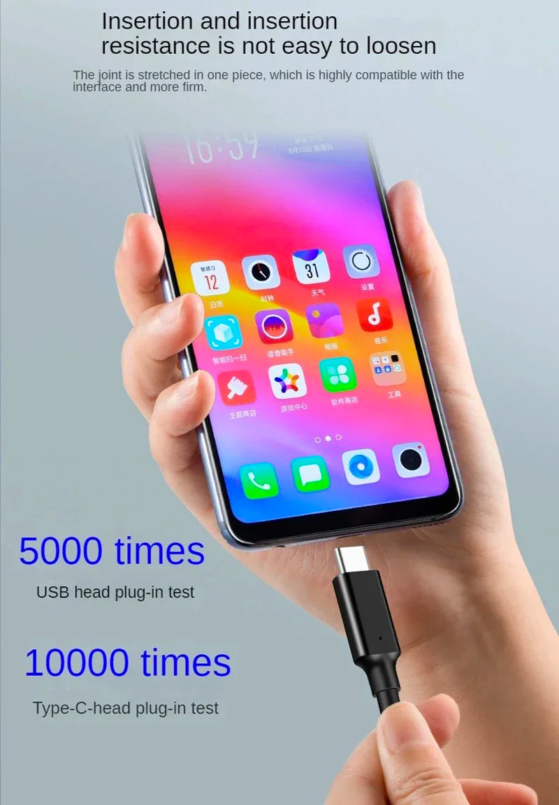 Câble USB3.2 10Gbps USB Type A vers USB C 3.1/3.2 Gen2 câble de transfert de données USB C SSD câble de disque dur 3A 60W QC 3.0 charge rapide