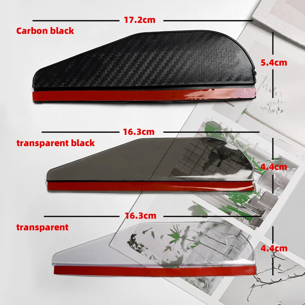 Pare-soleil en fibre de carbone pour rétroviseur de voiture, pare-soleil, protection, vision claire pour la pluie, accessoires de rétroviseur, 2 pièces