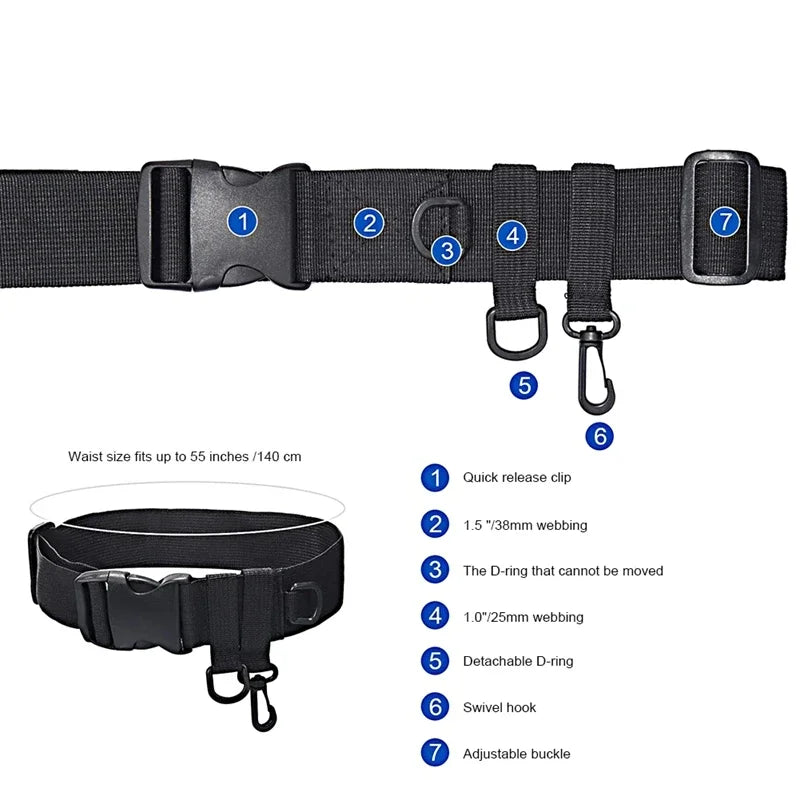 Ceinture de pataugeoire de pêche, support de canne à pêche réglable, ceinture de taille pour filature et coulée, accessoires d'équipement de pêche à la mouche