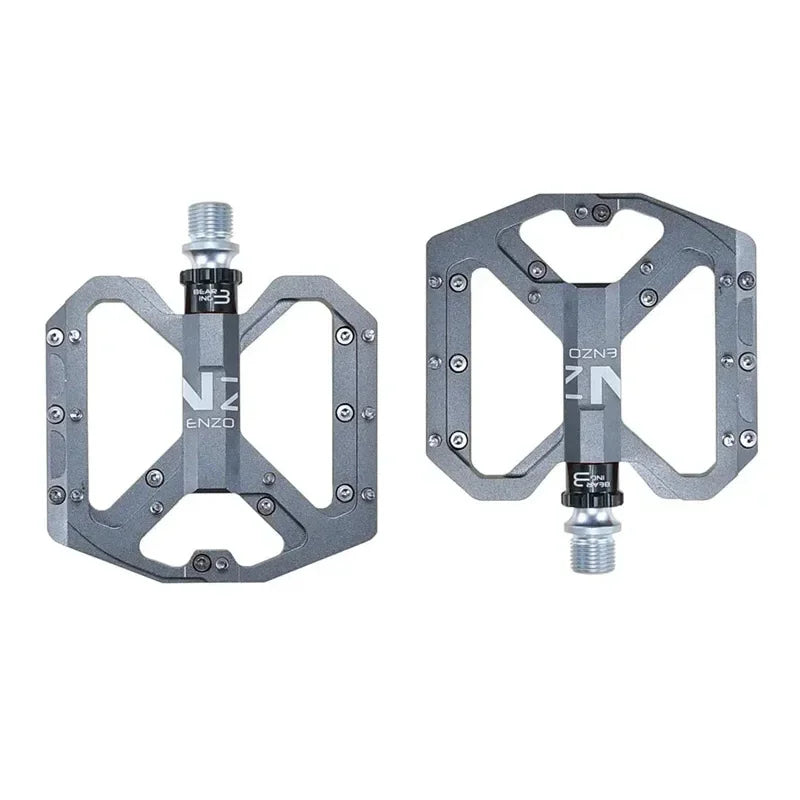 ENZO Ultralight Flat Pedals MTB CNC Aluminum Alloy Sealed 3 Bearings Anti-slip Bike Pedals Bicycle Parts