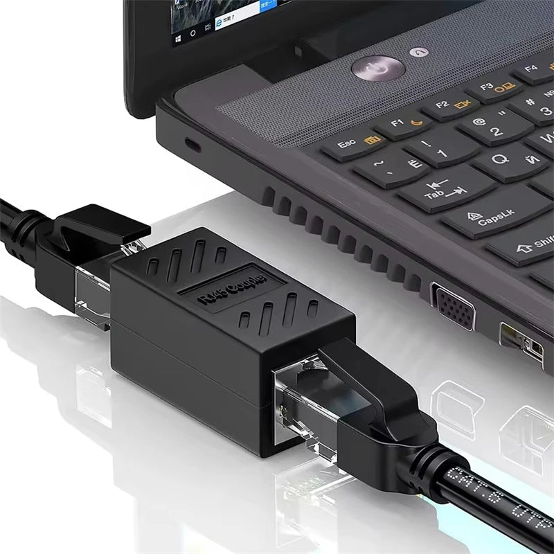 RJ45 Cat7 Cat6 Coupler, Ethernet Adapter, Gigabit Interface, Network Extension Converter, Female to Female Connector, Extension Cable