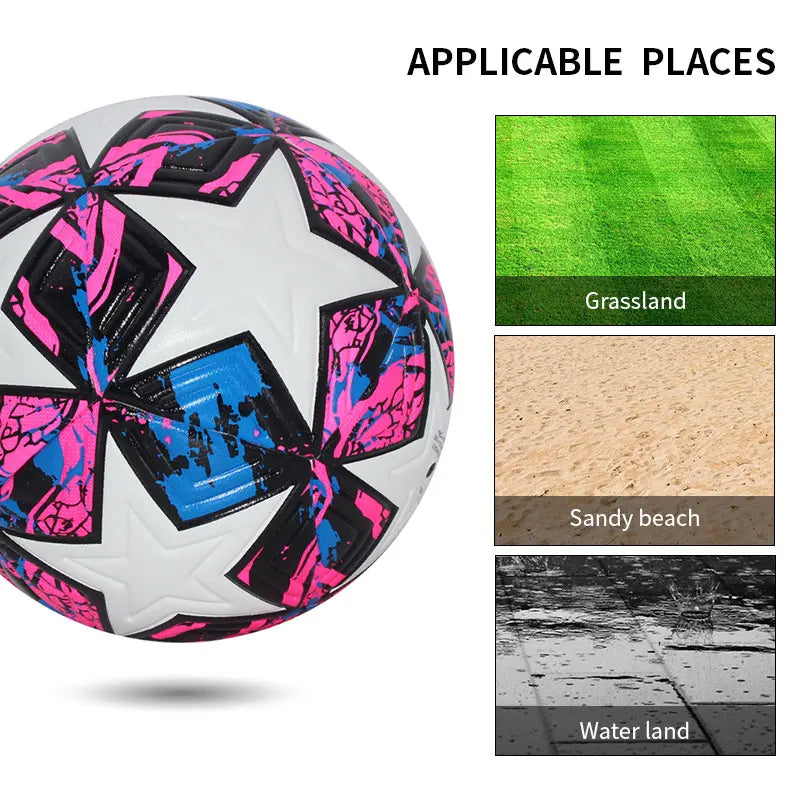 Ballon de Football PU Sans Couture Professionnel — Taille 4 ou 5, Match & Entraînement