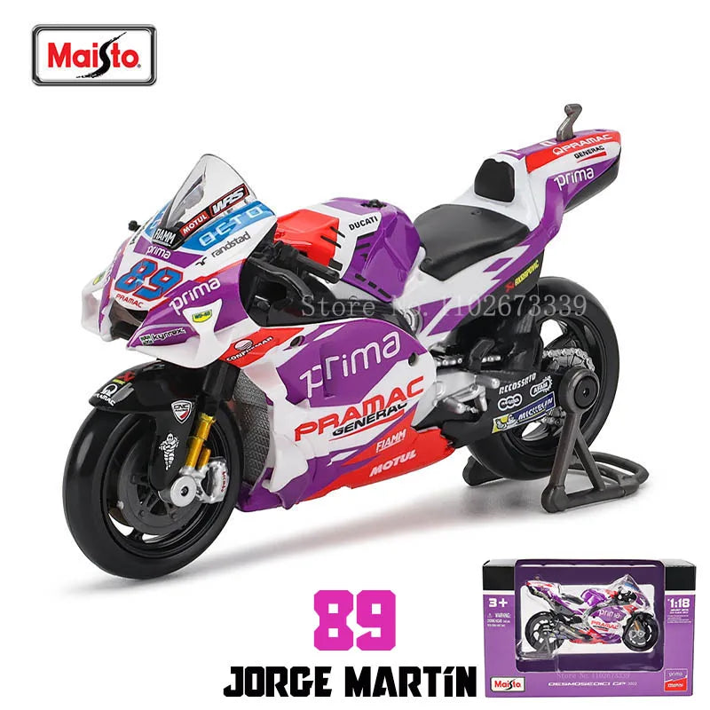 Modèle Réduit Moto GP 1:18 Champion 2024 — Alliage Moulé, Collection & Cadeau