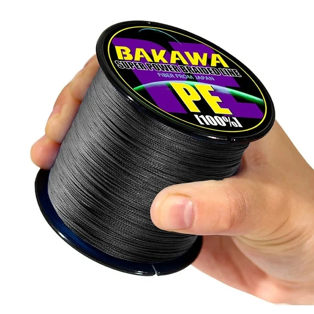 BAKAWA-Lignes de pêche tressées, Multimessieurs, Fil de carpe, Degré de conversion, PE, 4 brins, Japon, 100m, 300m, 500m, 1000m