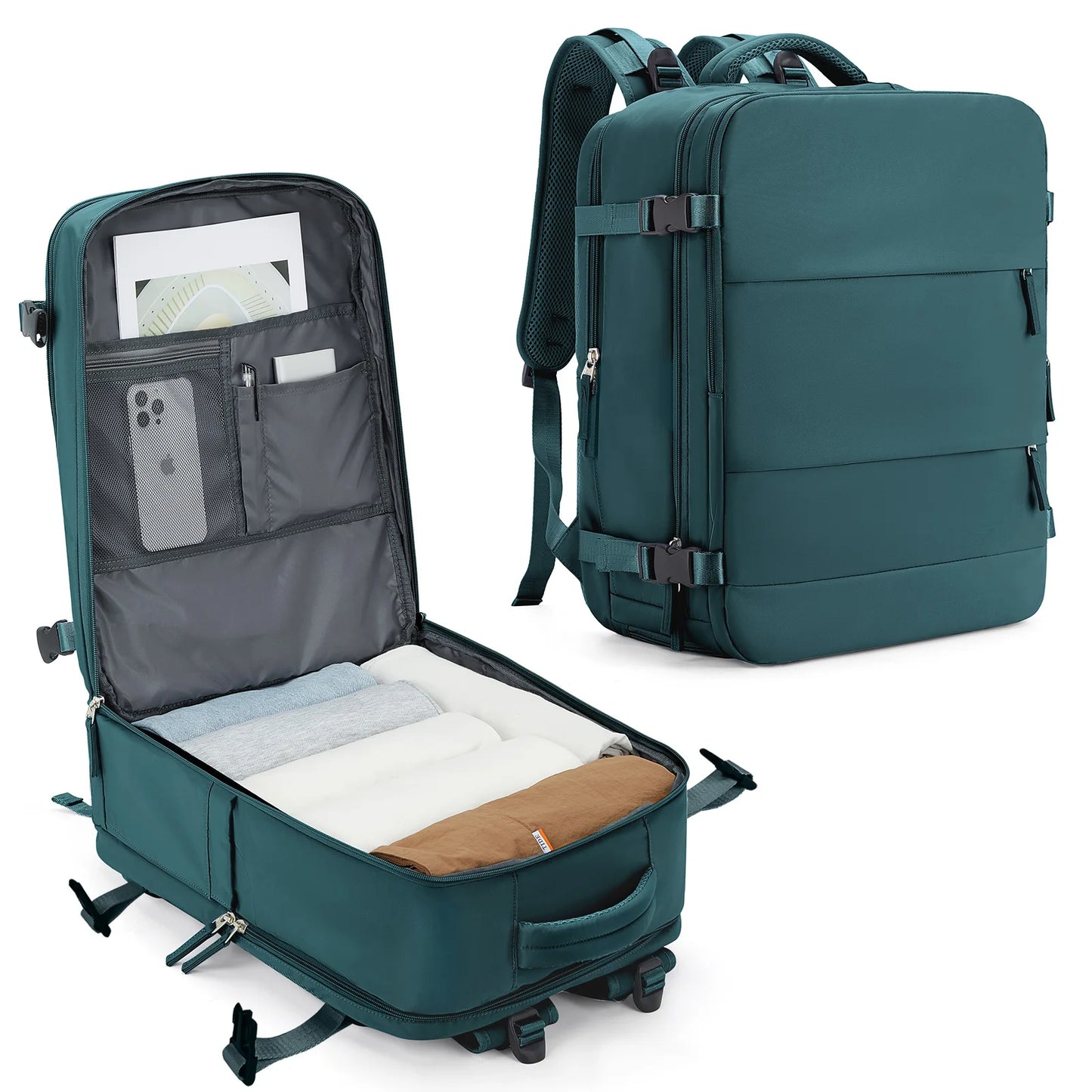 Easyjet-Cabin Bag for Men and Women, Travel Flight Backpack, Ryanair Carry-on Bag, Laptop Backpack, Cabin Size, 45x36x20, 40x20x25