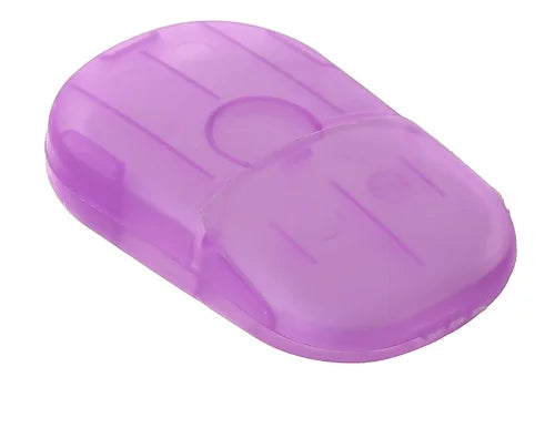 Papier savon Portable jetable voyage Camping Mini savons de nettoyage pour laver le nettoyage des mains pour la randonnée en plein air fournitures de plein air