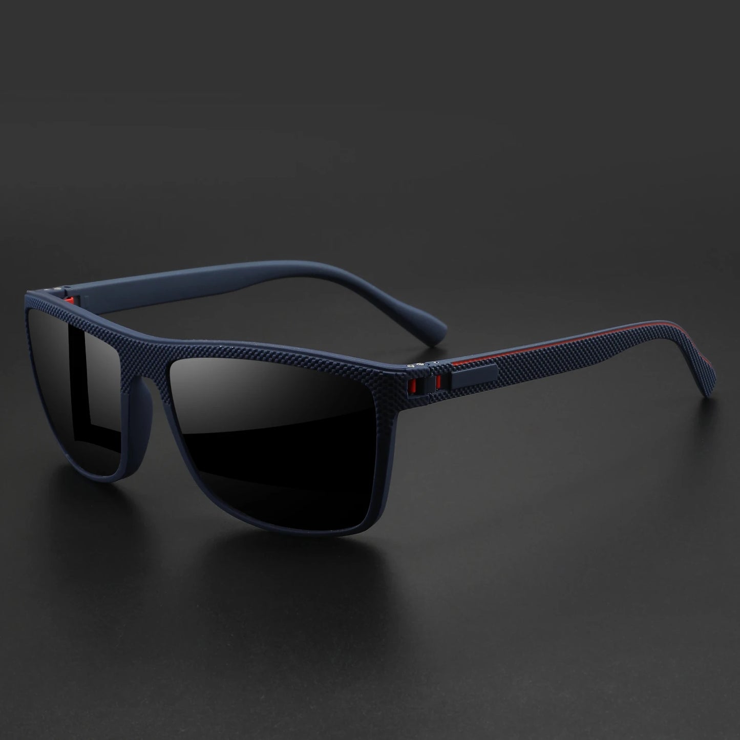 Lunettes de soleil sport extérieur polarisées — courbe, cadre résistant, bouclier, UV400