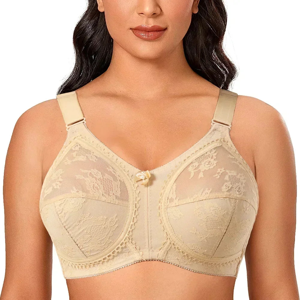 Soutien-gorge Minimiseur Grande Taille en Dentelle — Maintien & Confort