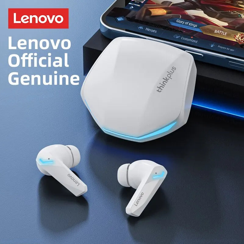 Auriculares inalámbricos Lenovo GM2 Pro Bluetooth 5.3 para juegos, baja latencia, modo dual, música, auriculares deportivos intrauditivos con micrófono