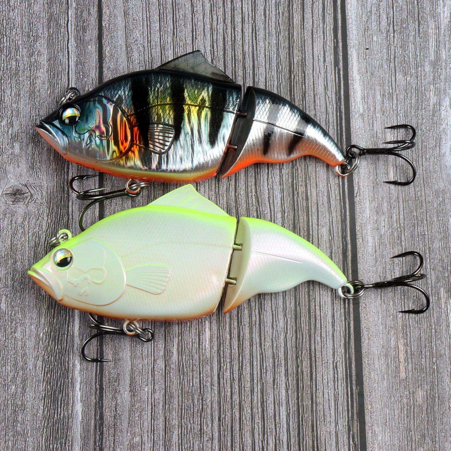 JOHNCOO 115mm coulant VIB leurre de pêche sans lèvres manivelle artificielle flottant dur appât brochet bar matériel de pêche