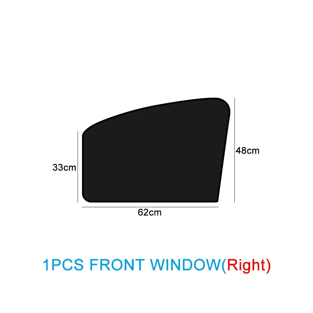 Pare-Soleil Magnétique Voiture Protection UV — Rideaux Double Face Fenêtre DIY