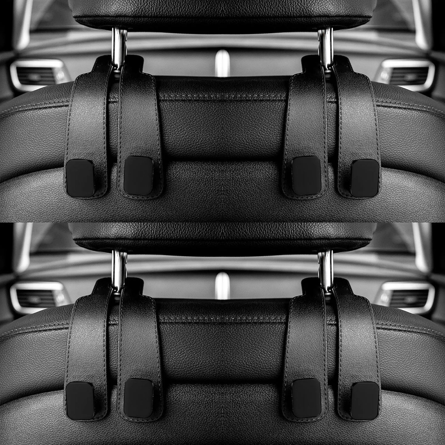 Ganchos para reposacabezas de coche, colgador para bolsos, organizador de respaldo de asiento, clips de sujeción automática, ganchos para coche St