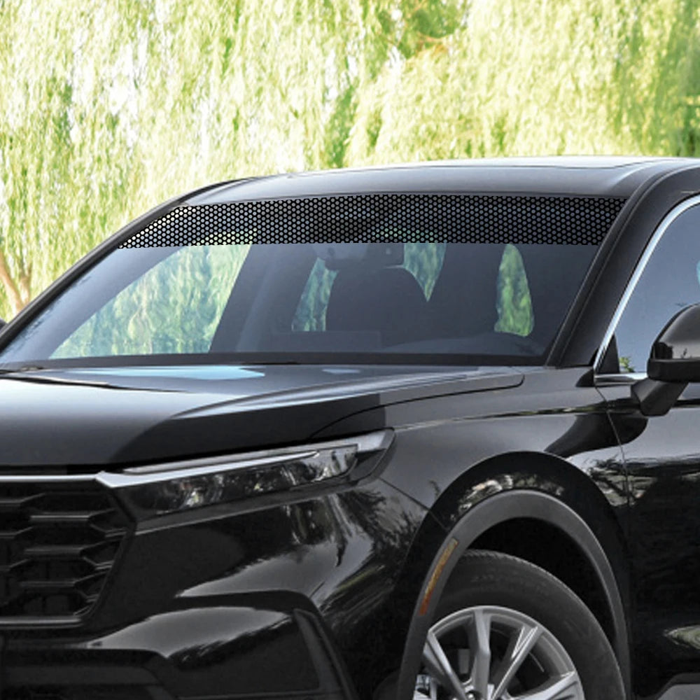 Car Windshield Sun Shade Stickers, 3D Vinyl Film for Car Front Windshield, Decorative Rear Sun Visor Stickers