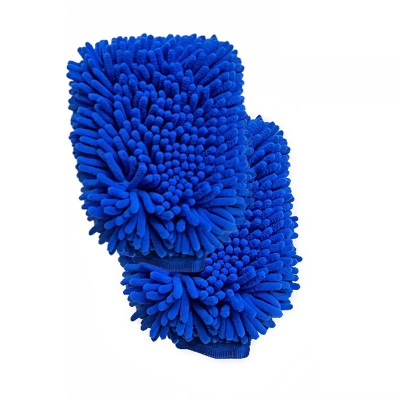 Guantes de lavado de coche de microfibra de chenilla, limpieza de arañazos, cuidado sin pelusa, manoplas suaves, plumero para vehículos de motor, accesorios para motor