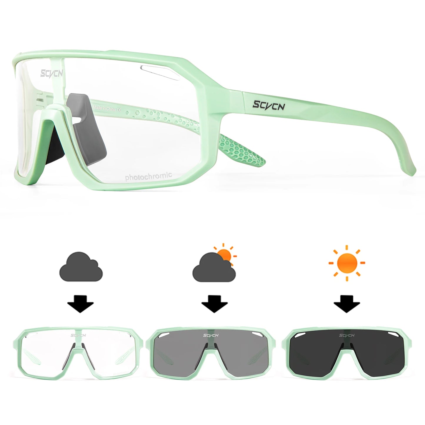 SCVCN Cycling Glasses MTB for Men Women Outdoor Sports Running Driving UV400 Sunglasses Road Racing Bicycle Cycling Eyewear