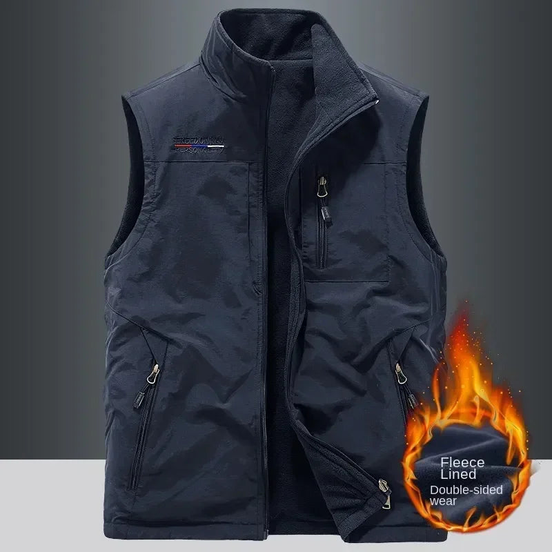 Chaqueta de senderismo para hombre, abrigo térmico, cálido, informal, metropolitano, glaMan, ropa térmica de lujo, talla grande, moda, invierno