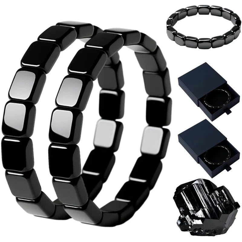 Bracelet en hématite — équilibre énergétique, clarté mentale, confiance, concentration