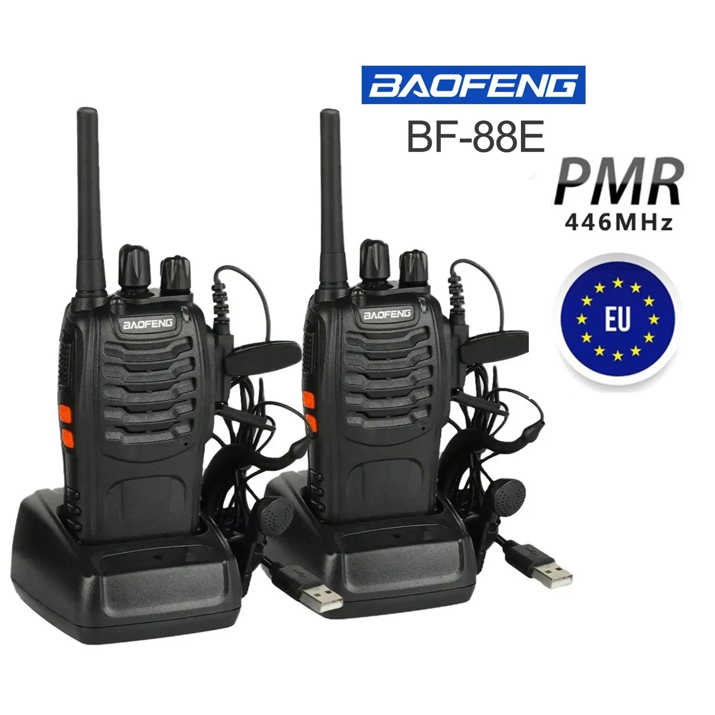Fabricant 4 pièces Baofeng BF 88E 5W talkie-walkie longue portée 10KM communication ultra-longue veille voyage sur route conduite autonome
