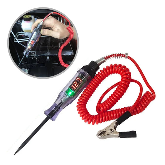 Testeur de Circuit de tension pour voiture et camion, 6V 12V 24V, sonde de Diagnostic automobile, stylo de Test, ampoule, stylo de mesure électrique, outils de réparation
