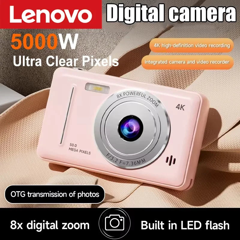 Cámara digital Xiaomi 4K Retro CCD portátil de nivel de entrada con doble cámara Flash de 50 millones de píxeles y enfoque automático