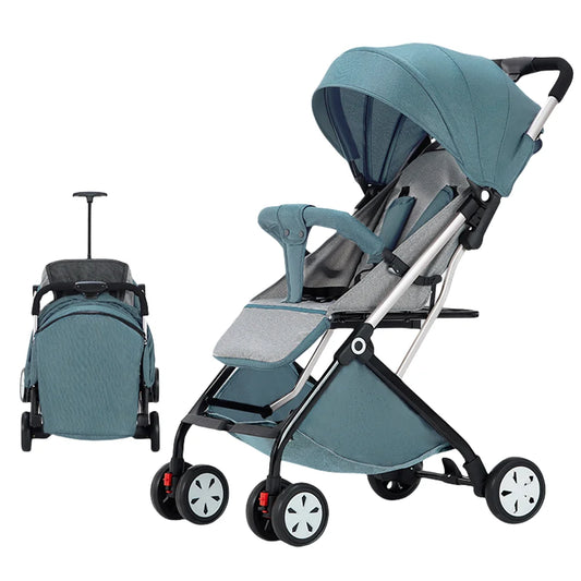 Poussette Légère Voyage Compacte Avion — Harnais 5 Points Dossier Réglable Bébé