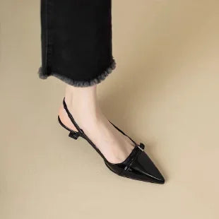 Sandales Femme à Charme Rétro Bordeaux — Style Élégant Été
