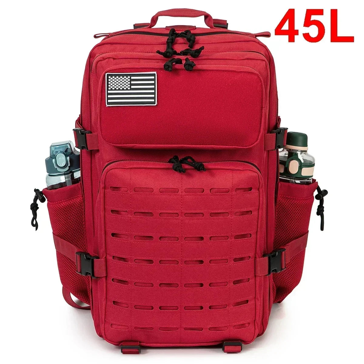 Sac à Dos Tactique Plein Air 25L/45L Homme Femme — Randonnée École Porte-Bouteille
