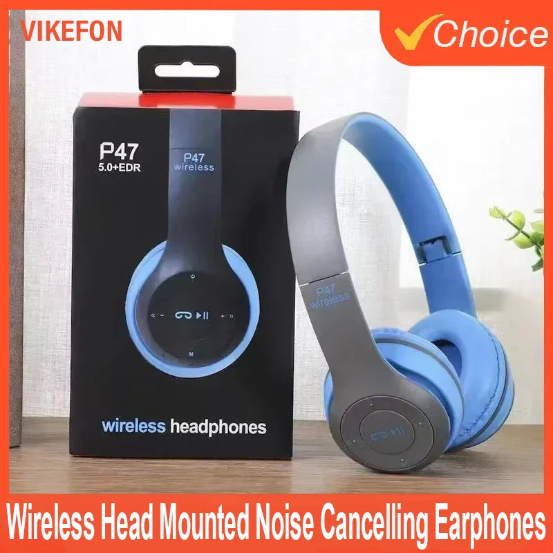 Bluetooth 5.0 Wireless Headset, Portable and Foldable, Multifunctional, for Bluetooth Connection, TF Card, Wired Connection
