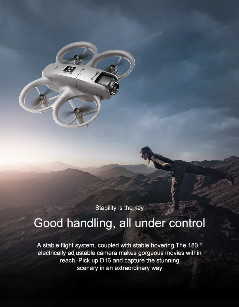 Drone GPS 8K HD professionnel — double caméra, évitement d'obstacles, moteur brushless, flux optique