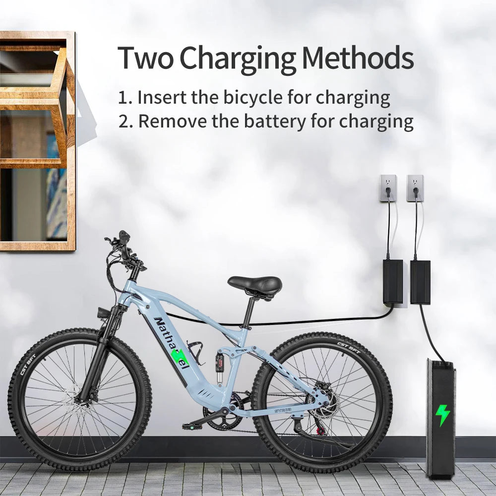 VTT Électrique 1000W 27,5 Pouces 45Ah — 7 Vitesses 45 km/h Adulte Plein Air