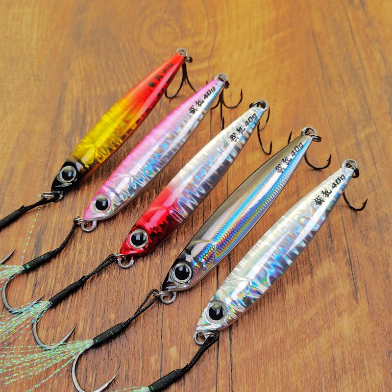 Mr JigginG – leurre métallique à coulage rapide, 10/15/20/30/40g, pour lancer de rivage d'eau salée, bar de mer, appât artificiel
