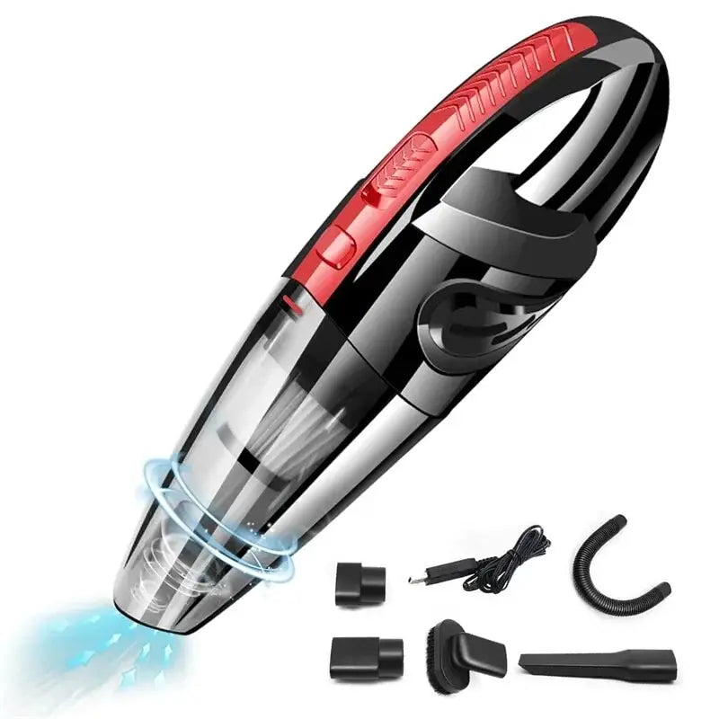 Portable Cordless Car Vacuum Cleaner, Powerful Suction, Rechargeable, Fast Charging, for Car, Home, Pet Hair
