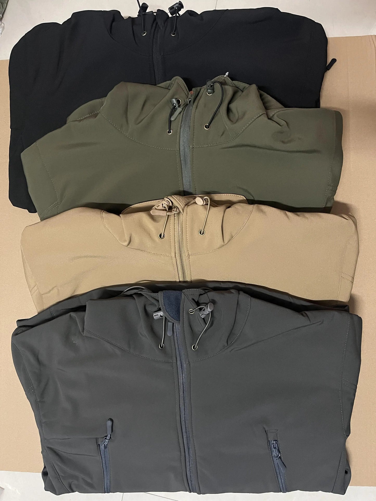 Chaqueta polar SoftShell para hombre, cortavientos con capucha para pesca, senderismo, camping, escalada, esquí, pantalones cálidos para otoño e invierno