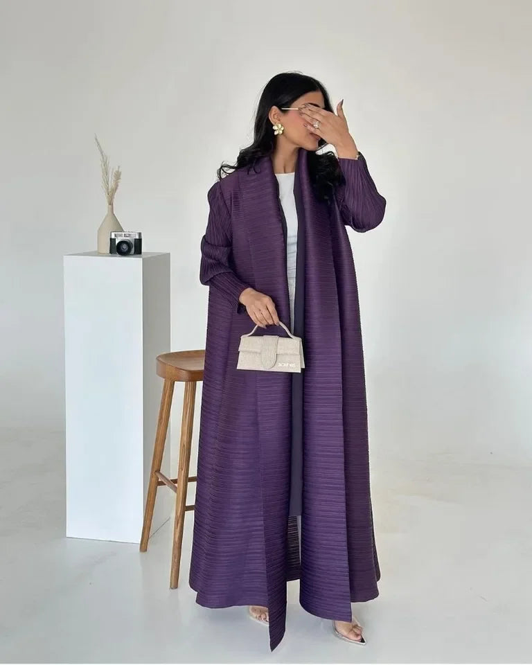 KAF femmes mode Abaya Vintage imprimé Cardigan conception ample grande taille élégante femme luxe Robe printemps automne modèle