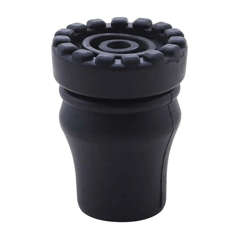 Bâton de marche antidérapant 16-22mm, béquille, coussinets inférieurs, protection d'escalade, randonnée, trekking, pointe de poteau, 1/4 pièces
