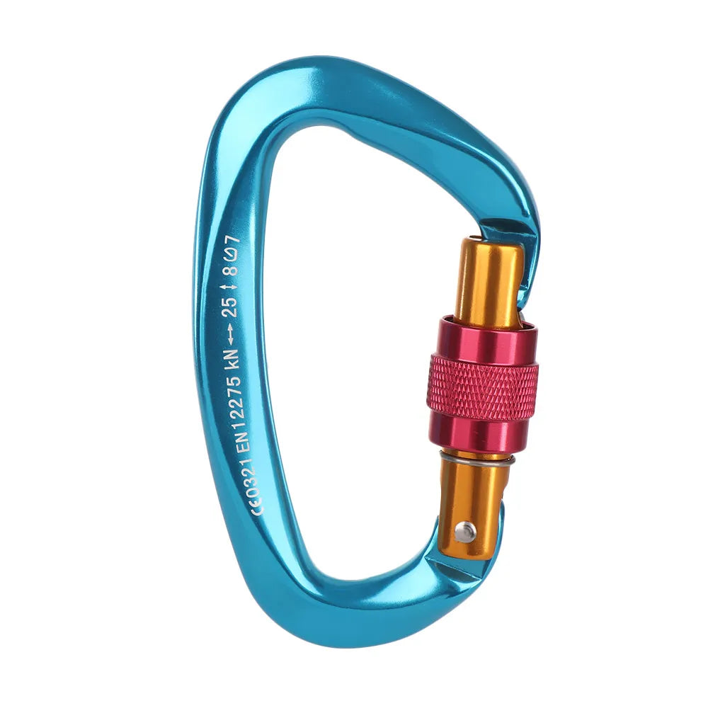 Accessoires de verrouillage principal de sécurité en aluminium de qualité, équipement de protection d'alpinisme, mousqueton professionnel, crochets pour clés d'escalade