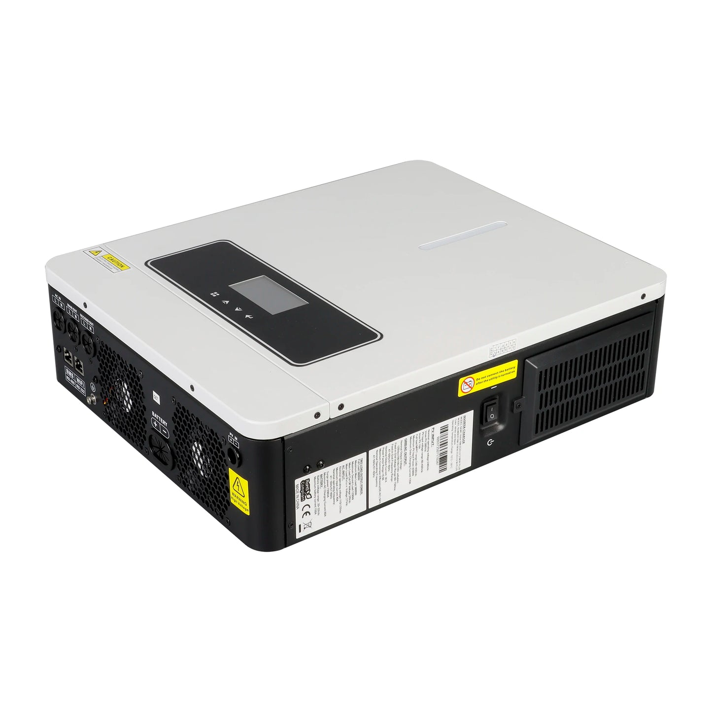 3600W 24V DC to 100/110/120V AC Hybrid Solar Inverter with 120A MPPT Solar Charger Controller Max PV 500Vdc Suitable for LifePo4 Battery
