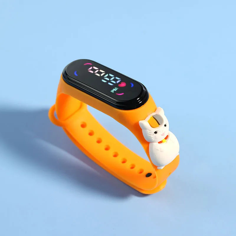 Reloj deportivo impermeable para niños, reloj SpidSuffolk Butter para niñas, pulsera electrónica, reloj táctil LED, de moda