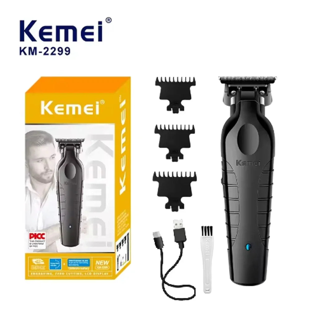 Tondeuse à cheveux sans fil rechargeable — tondeuse barbe électrique puissante, hommes