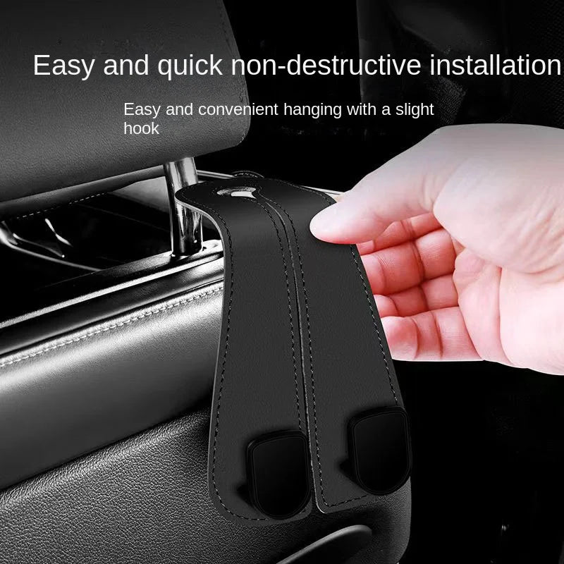 Ganchos para reposacabezas de coche, colgador para bolsos, organizador de respaldo de asiento, clips de sujeción automática, ganchos para coche St