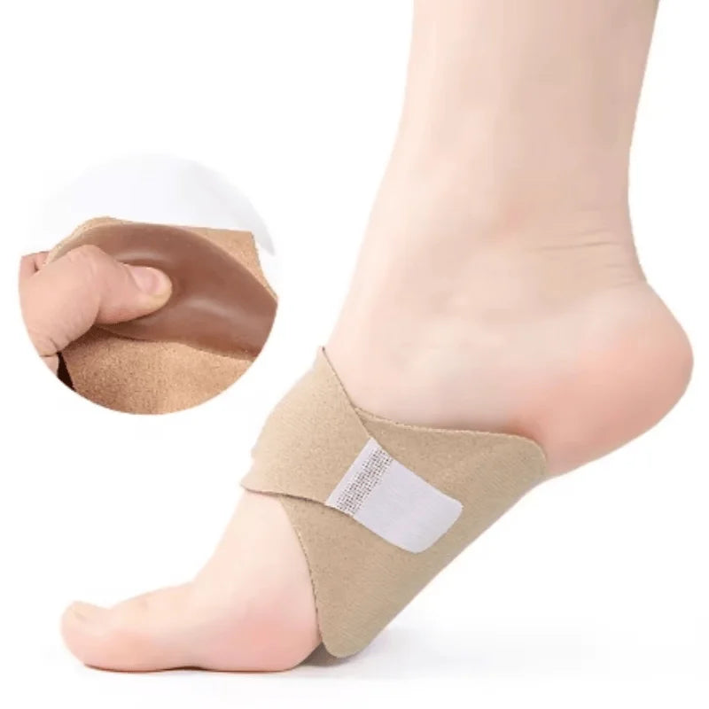 1 par de plantillas deportivas con soporte de arco para hombres y mujeres para pies planos para apoyar la almohadilla del pie y aliviar la presión.