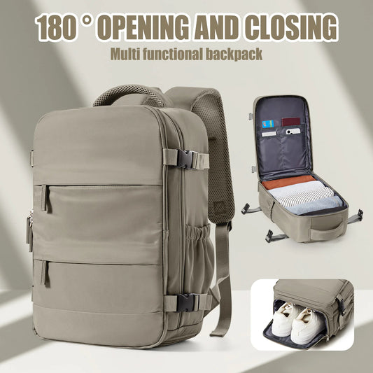 Sac à Dos Cabine 40x20x25 Femme — Pochette Ordinateur Étanche Sac d’École
