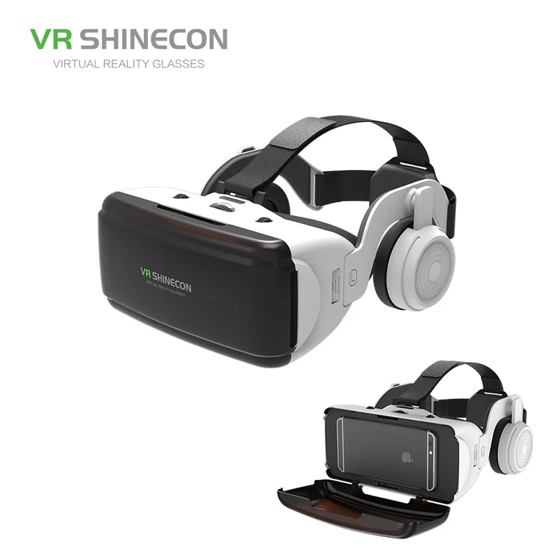 VR Shinecon 3D gafas de realidad virtual casco gafas para teléfono móvil Smartphones móviles binoculares juego de vídeo objetivo inalámbrico